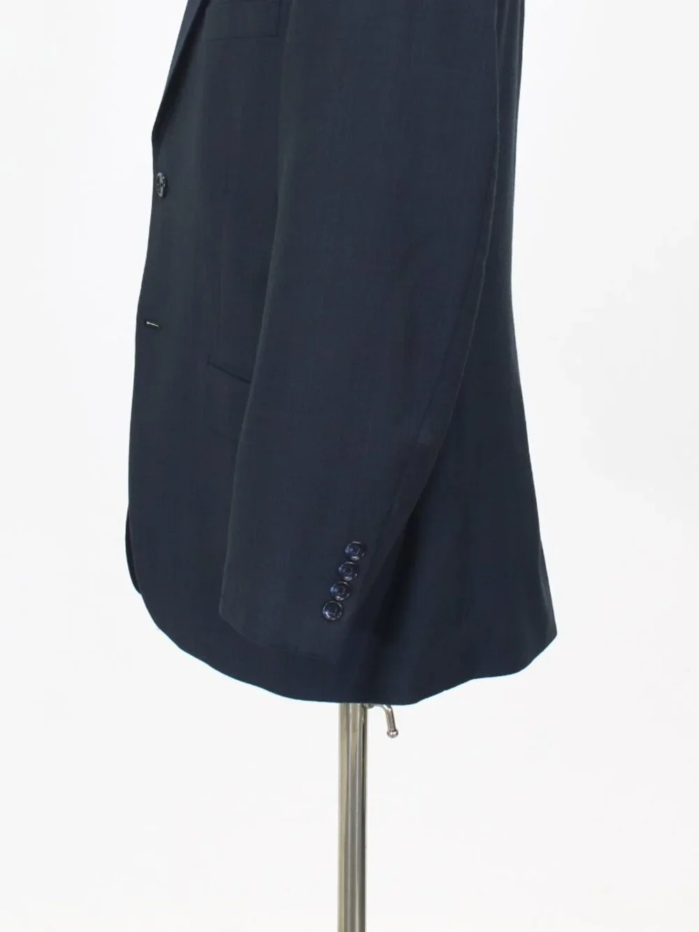 Jones New York 42S 35x28 Navy Full Suit 2-Button Check R962